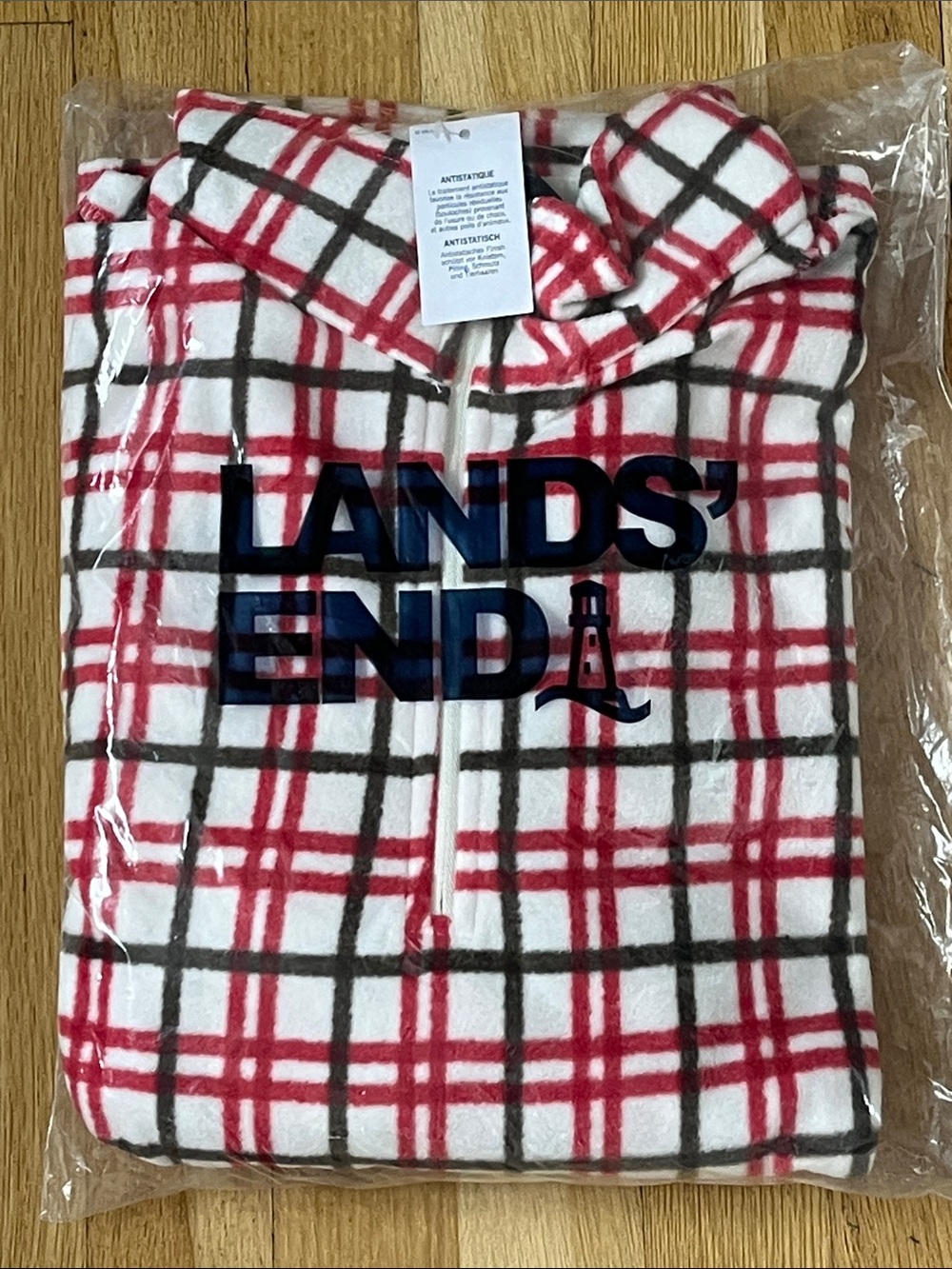 NWT LANDS’ END 3/4 zip fleeec.. petite l